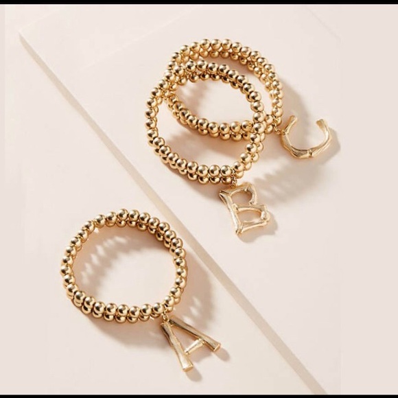 Initial Beaded Bracelet - Picture 1 of 4